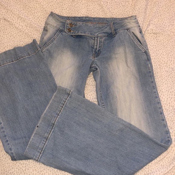 Y2K bell bottom jeans - needs zipper replaced - Picture 1 of 7